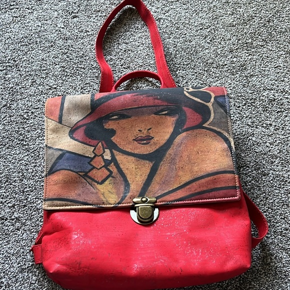 Gorgeous cork convertible backpack tote from Portugal - Picture 7 of 7